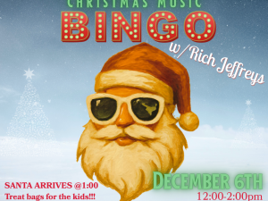 Christmas Music Bingo and SANTA!!! Image