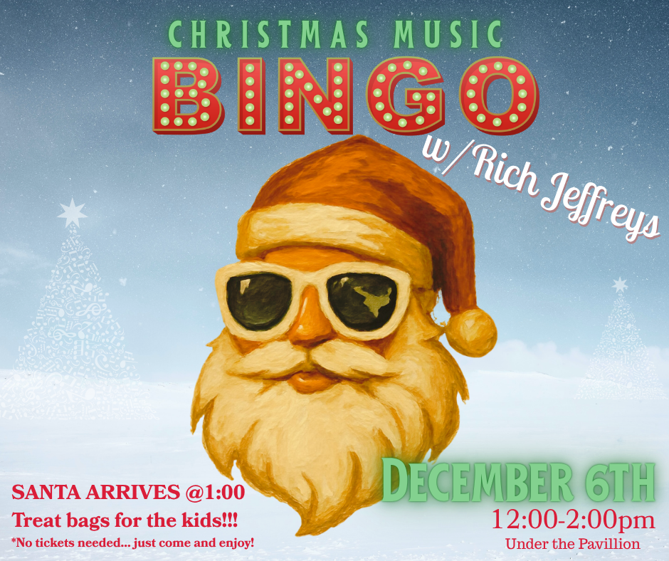 Christmas Music Bingo and SANTA!!!